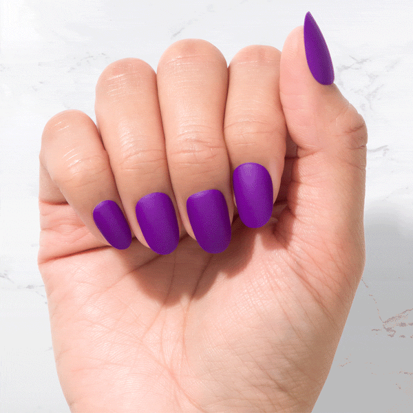Sustainable Nails Purple Haze Oval