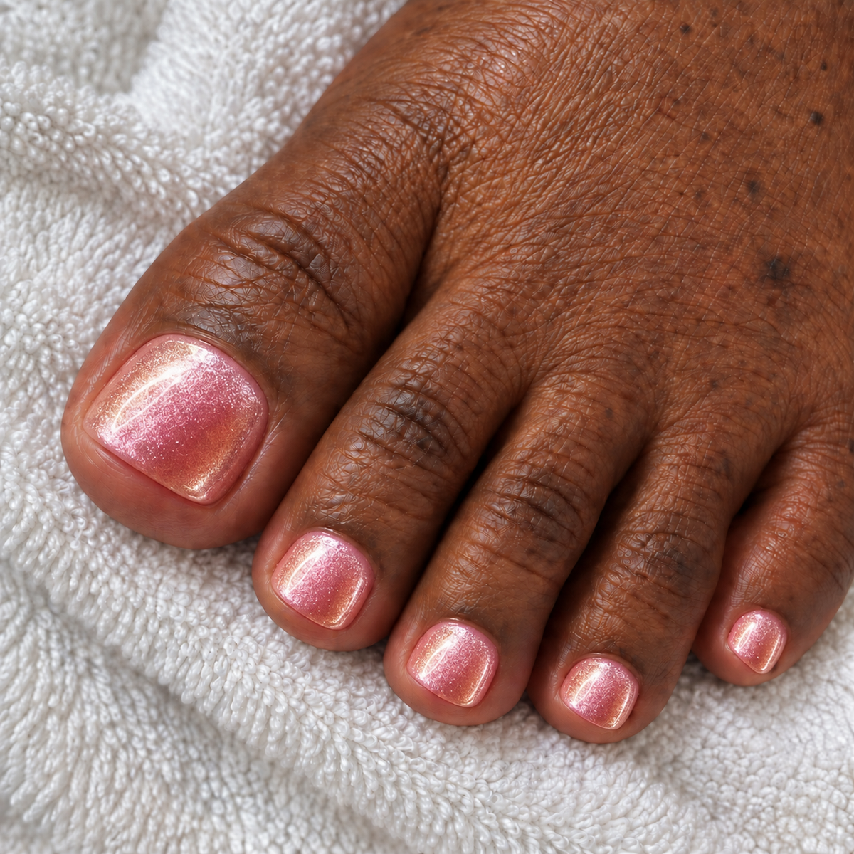 Shimmer pedicure