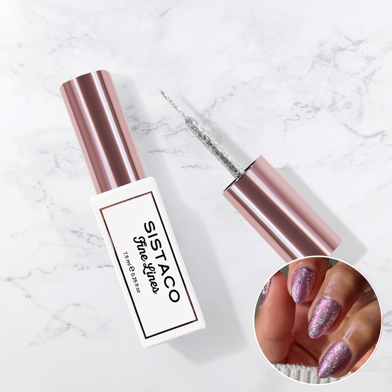 Fine Lines - Silver Glint