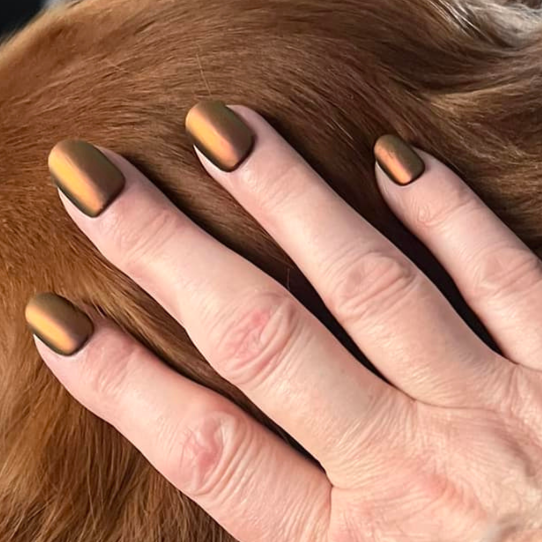 Maroon - Shade Shift Metallic Nail Powder