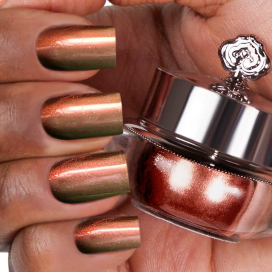 Maroon - Shade Shift Metallic Nail Powder