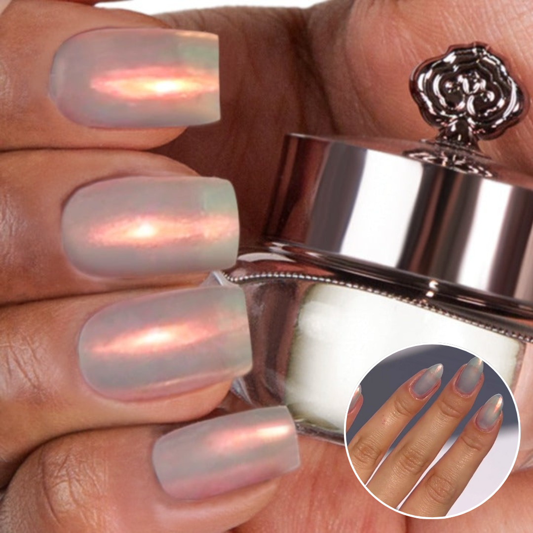 Glazed Amber - Metallic Nail Powder