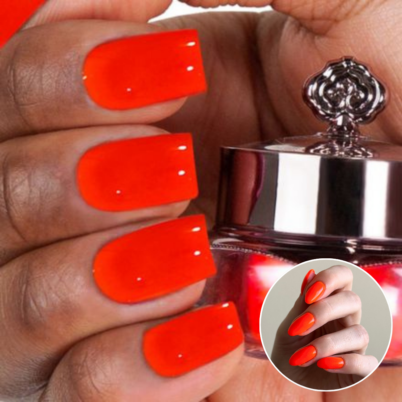 Vibrant Orange - Matte Nail Powder