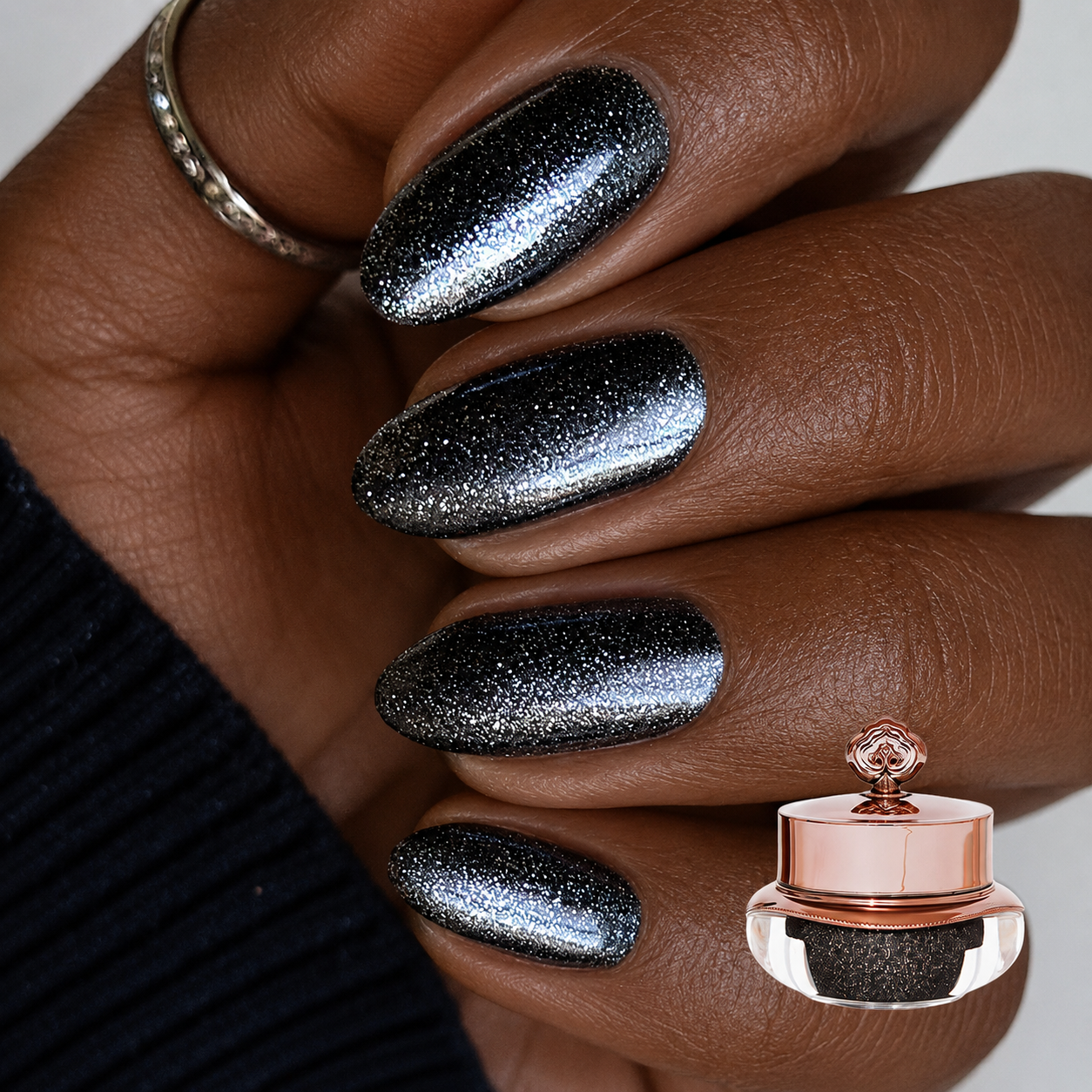 Noir Diamonds - Classic Nail Powder