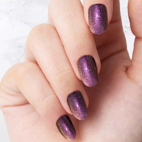 Classic Rich purple glazed Oval nails