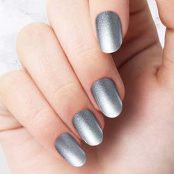 Classic Grey Glazed Oval nails