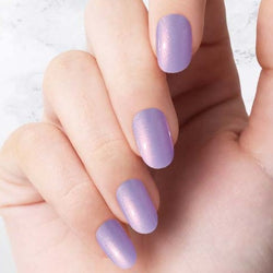 Classic lilac Glazed Oval nails