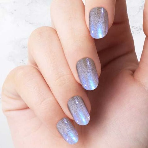 Classic indigo Glazed Oval nails