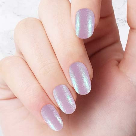 Classic purple Glazed Oval nails