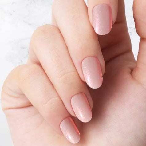 Classic Dark pink Glazed Oval nails