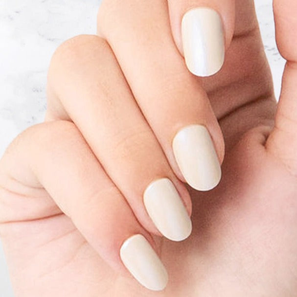 Ivory - Oval Sustainable Nails