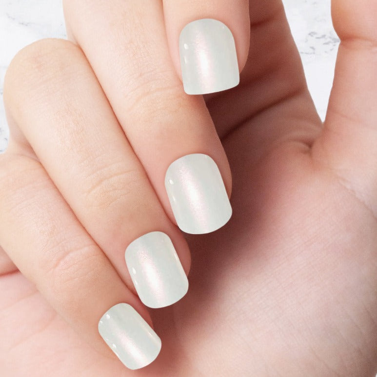 Alabaster Glazed - Square Sustainable Nails