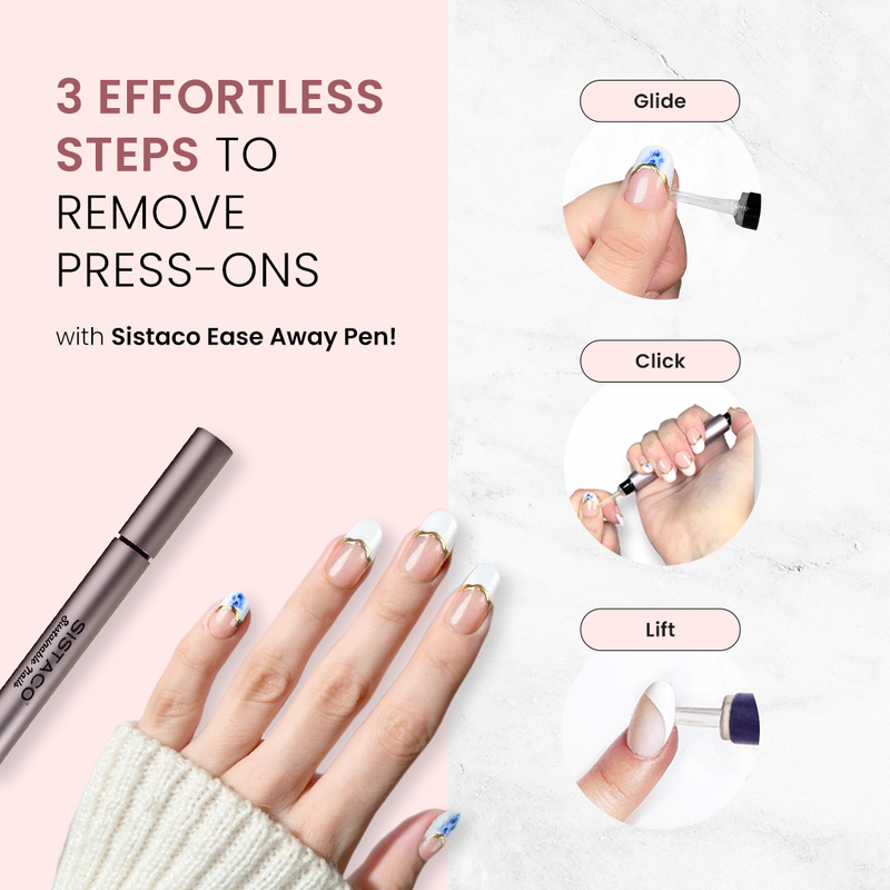 Lavender Strata - Almond Sustainable Nails - Pre order