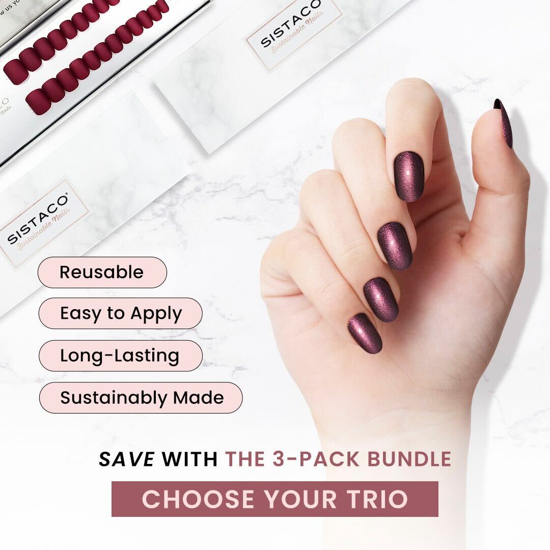 3 Piece Sustainable Nails Pack