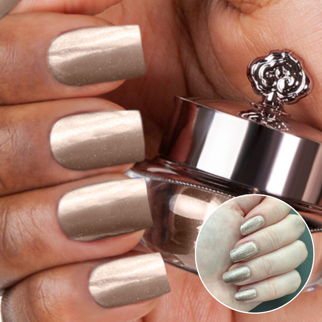 Silver Bubble - Metallic Nail Powder- Shipping on January 8th