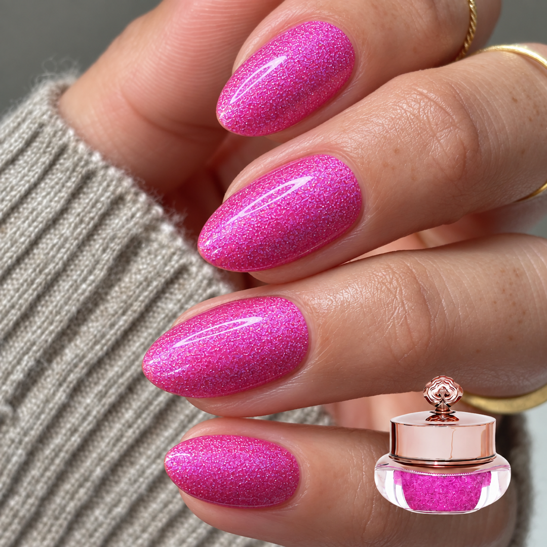 Rosette manicure with matching colour pot