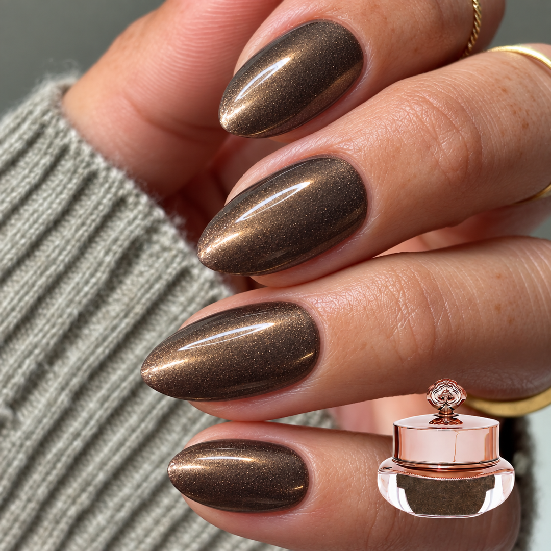 Syrup manicure with matching colour pot