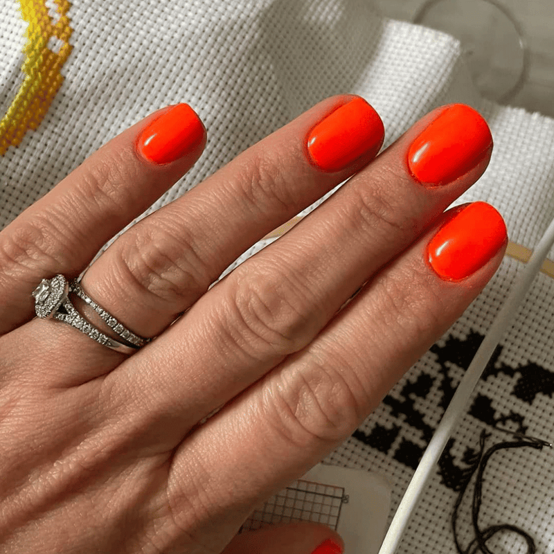 Vibrant Orange - Matte Nail Powder