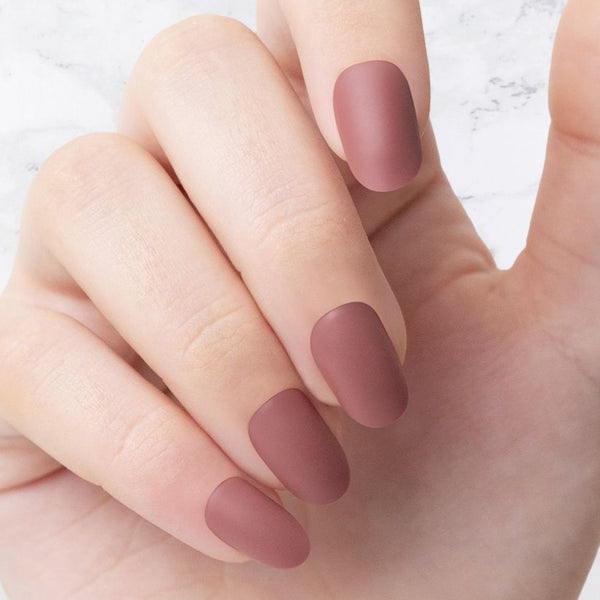 Classic Nude Pink Oval nails