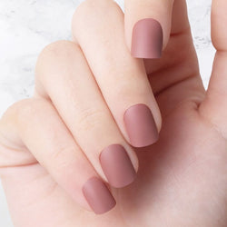 Classic Nude Pink Square nails