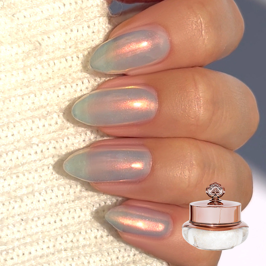 Glazed Amber - Metallic Nail Powder