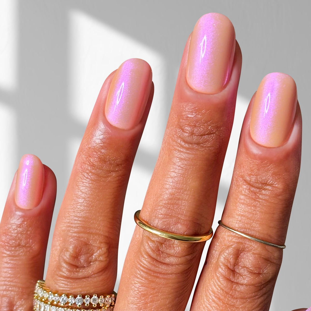 French Rose Glazed - Oval Sustainable Nails