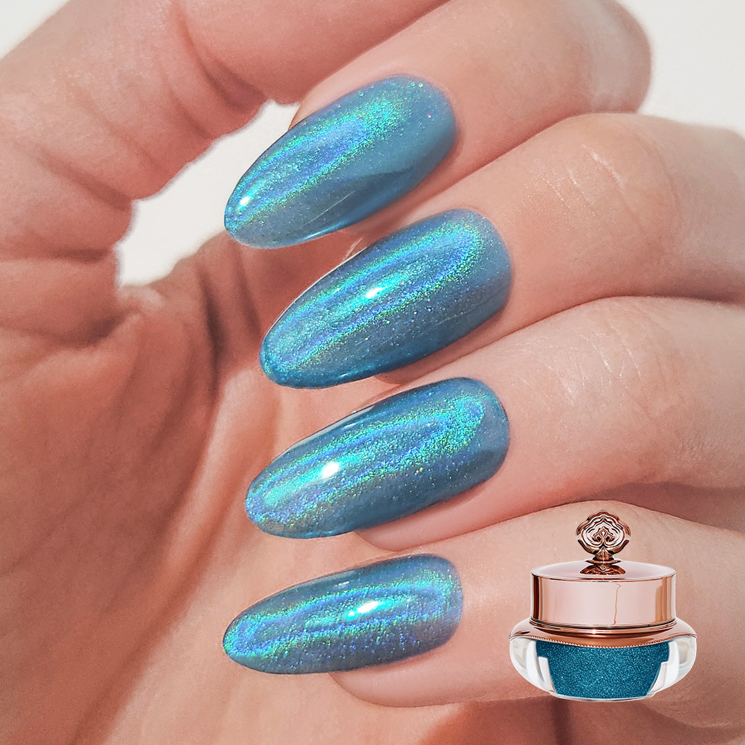 Glacier Blue - Holographic Nail Powder