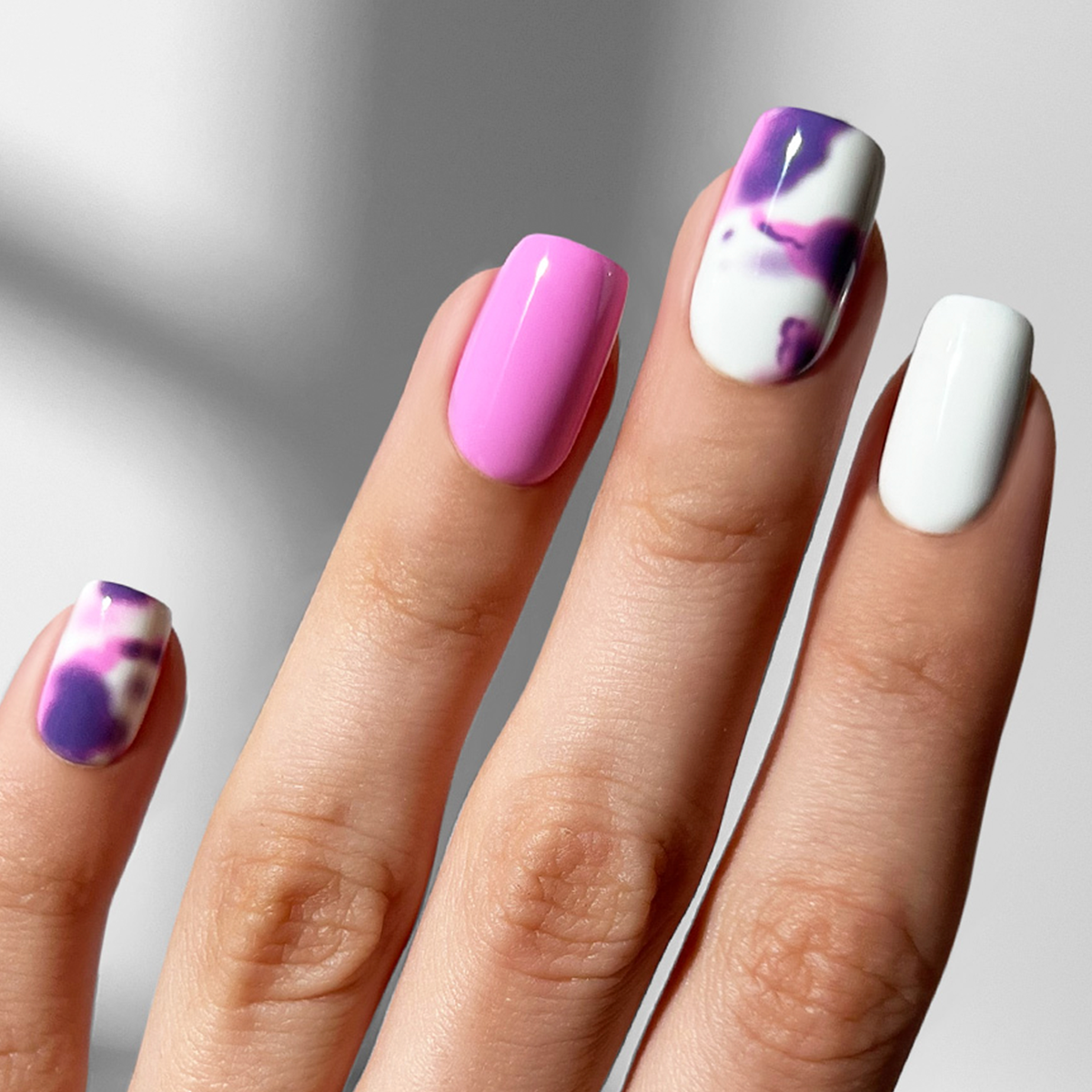 Whisper Mauve - Square Sustainable Nails