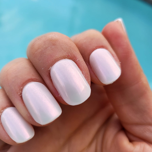 Alabaster Glazed - Square Sustainable Nails