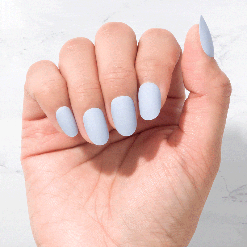 Sustainable Nails  - Cambridge Blue - Oval