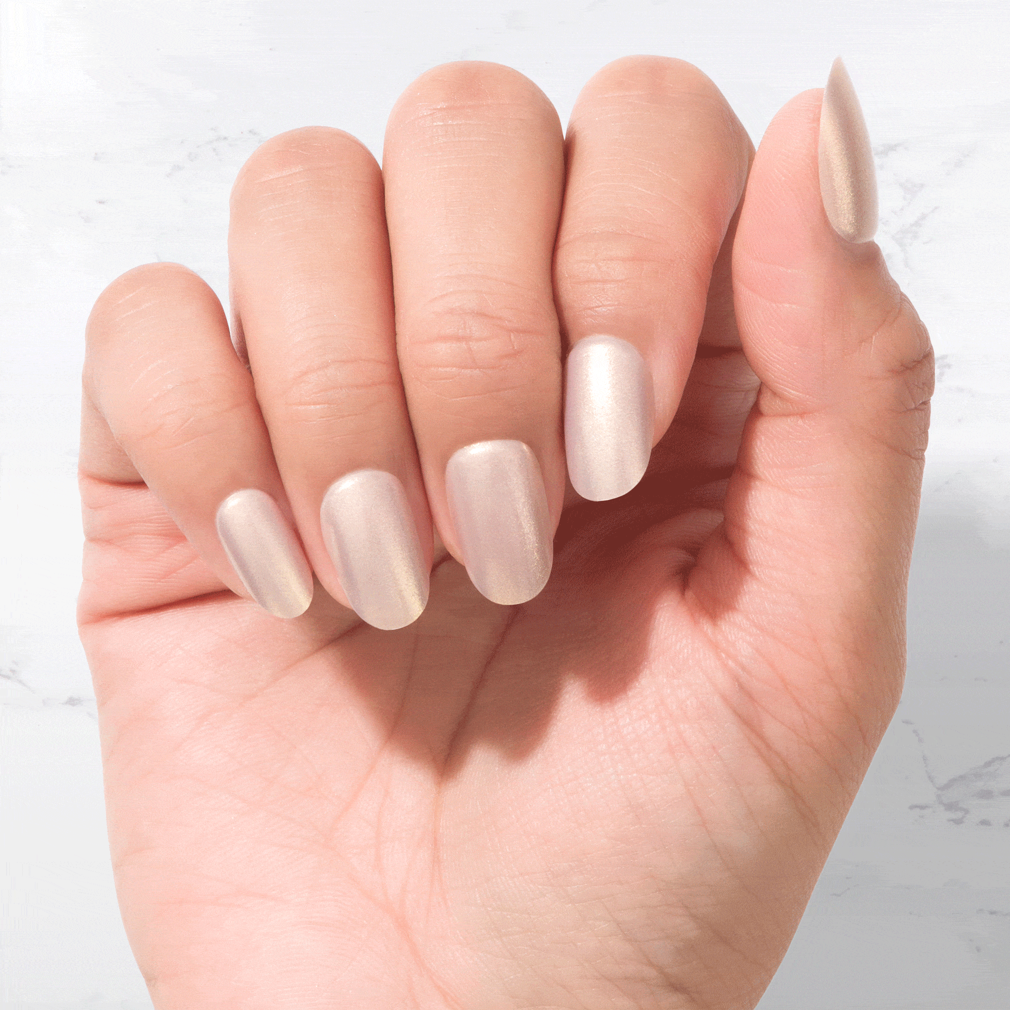 Fawn - Oval  Sustainable Nails