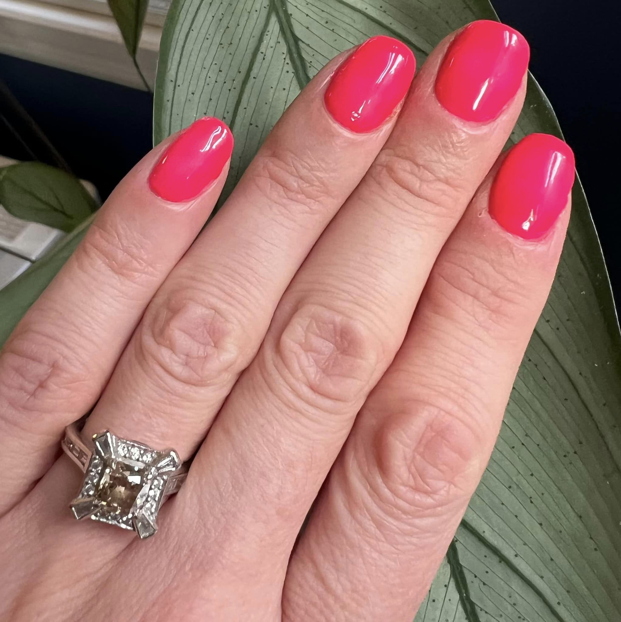 Hot Pink - Matte Neon Nail Powder