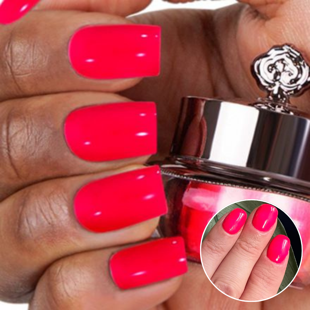 Hot Pink - Matte Neon Nail Powder