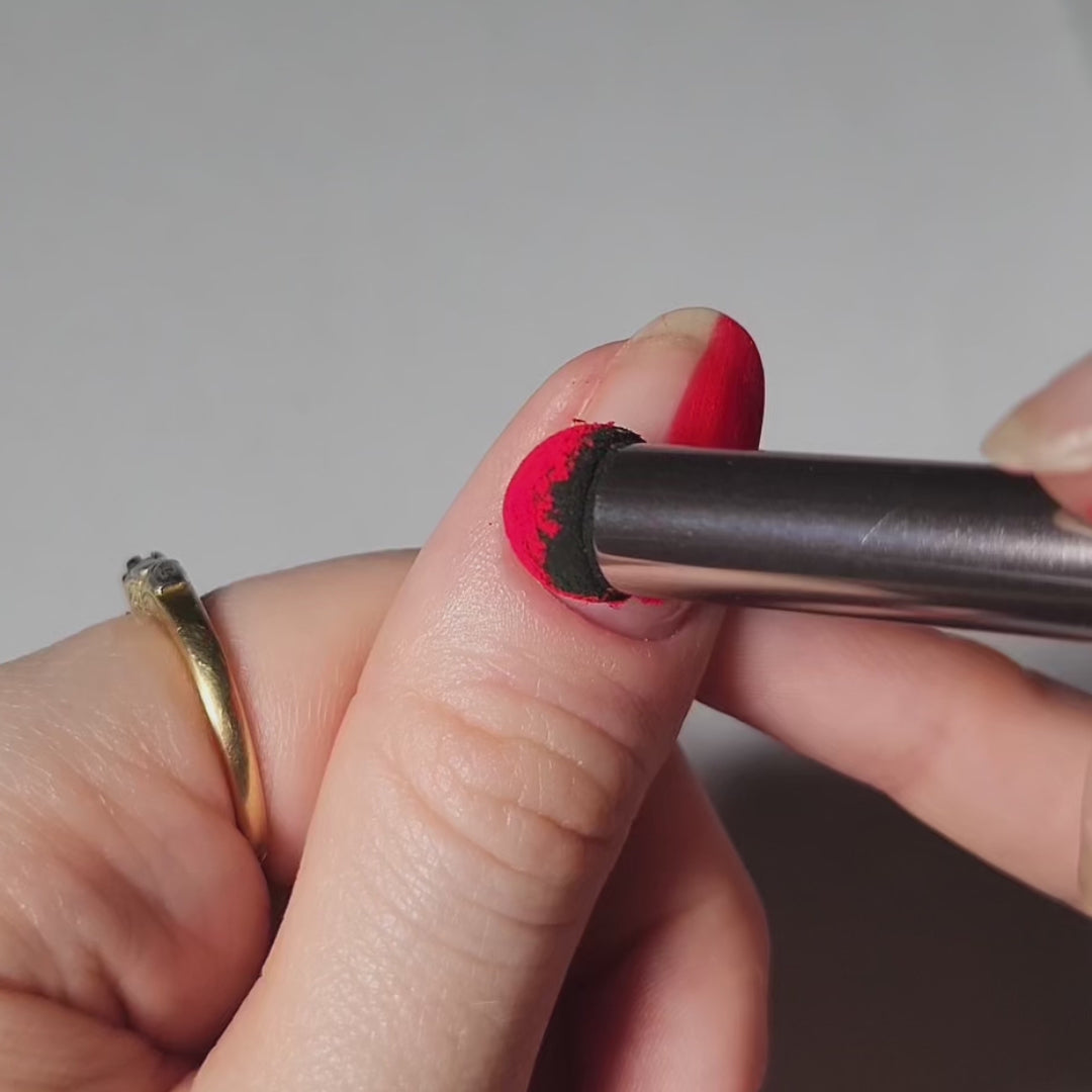 Luminous Red - Matte Neon Nail Powder