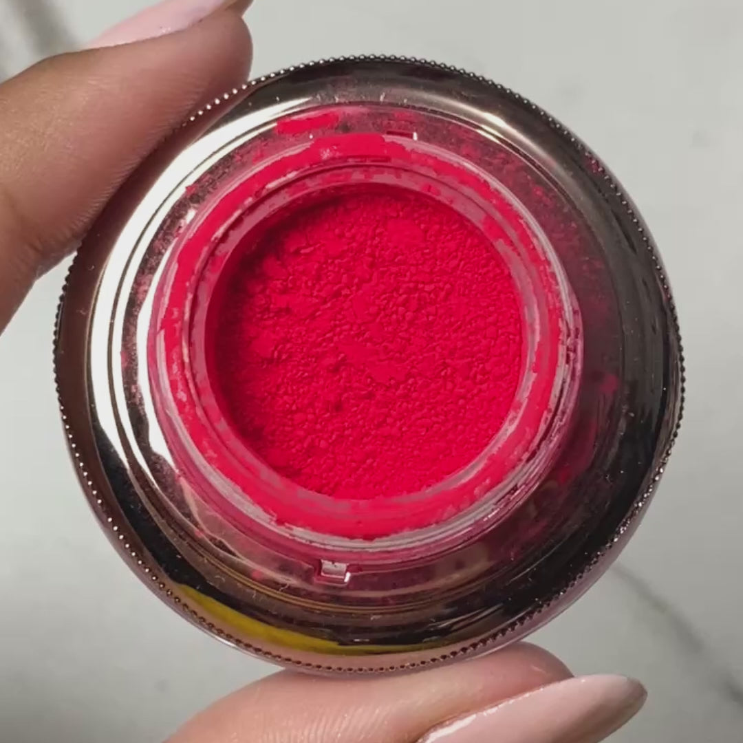Luminous Red - Matte Neon Nail Powder