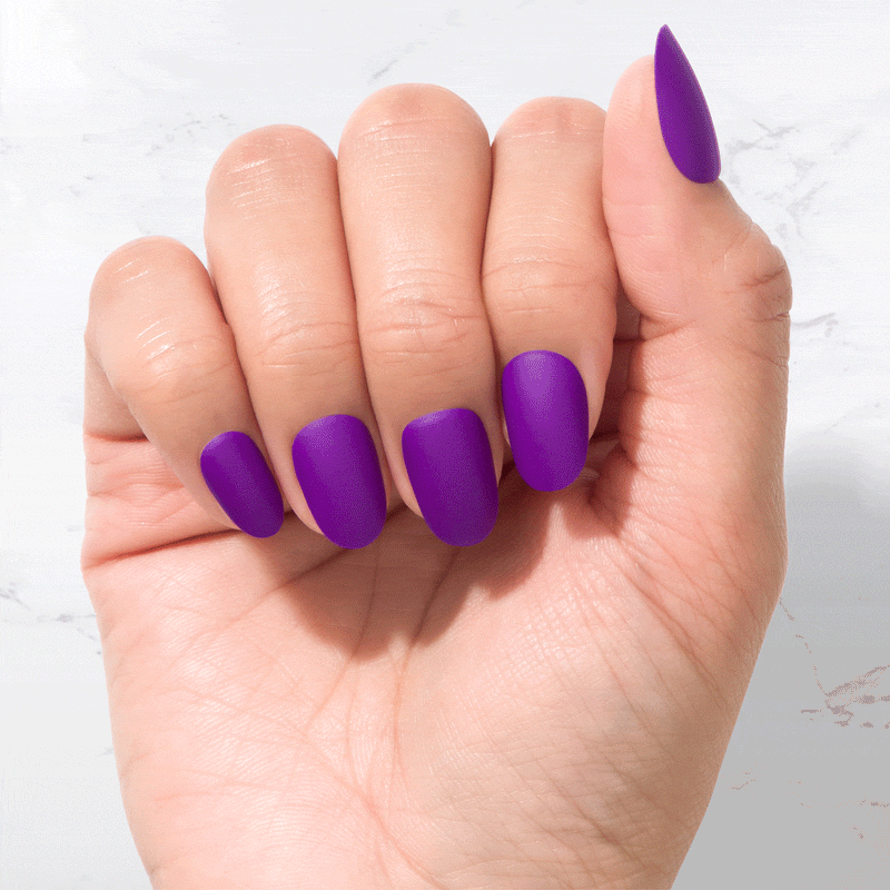 Sustainable Nails  - Purple Haze - Oval