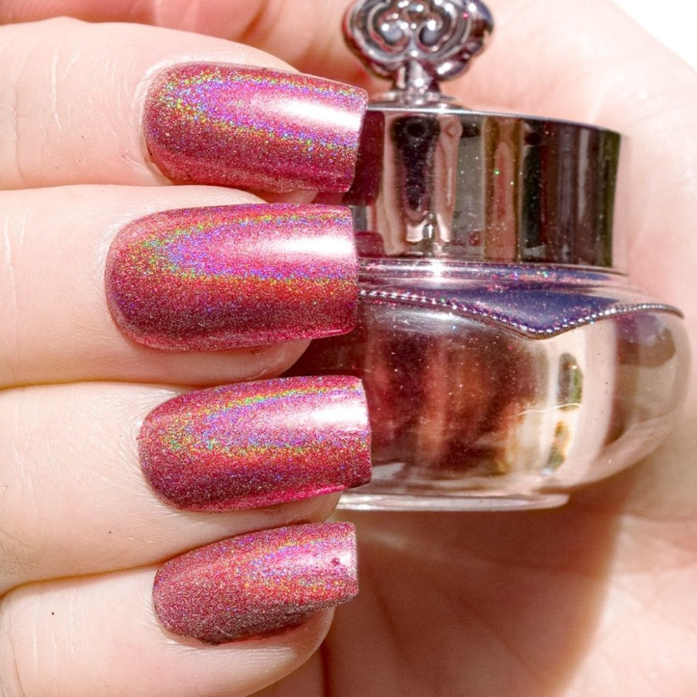 Pink Shatter - Holographic Nail Powder