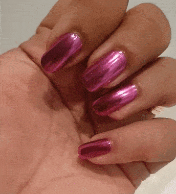 Fuchsia - Metallic Nail Powder